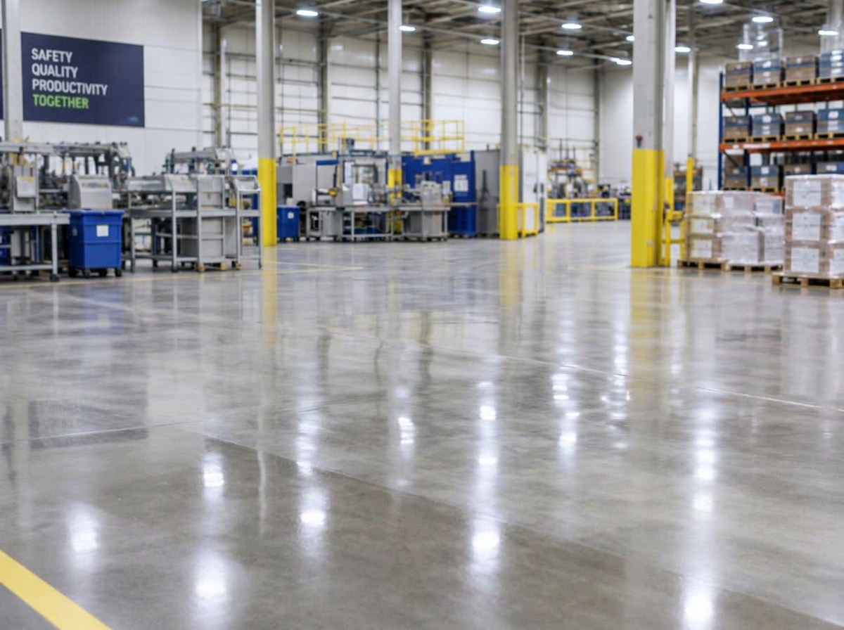 Industrial floor restoration — After